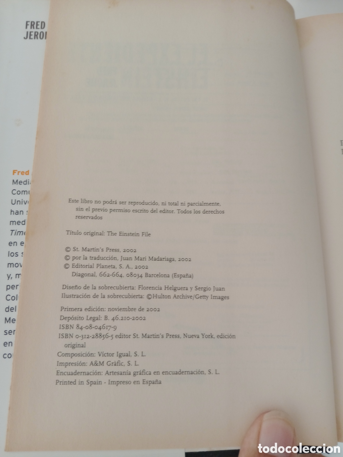 Libros de segunda mano: el expediente Einstein fred Jerome - Foto 6