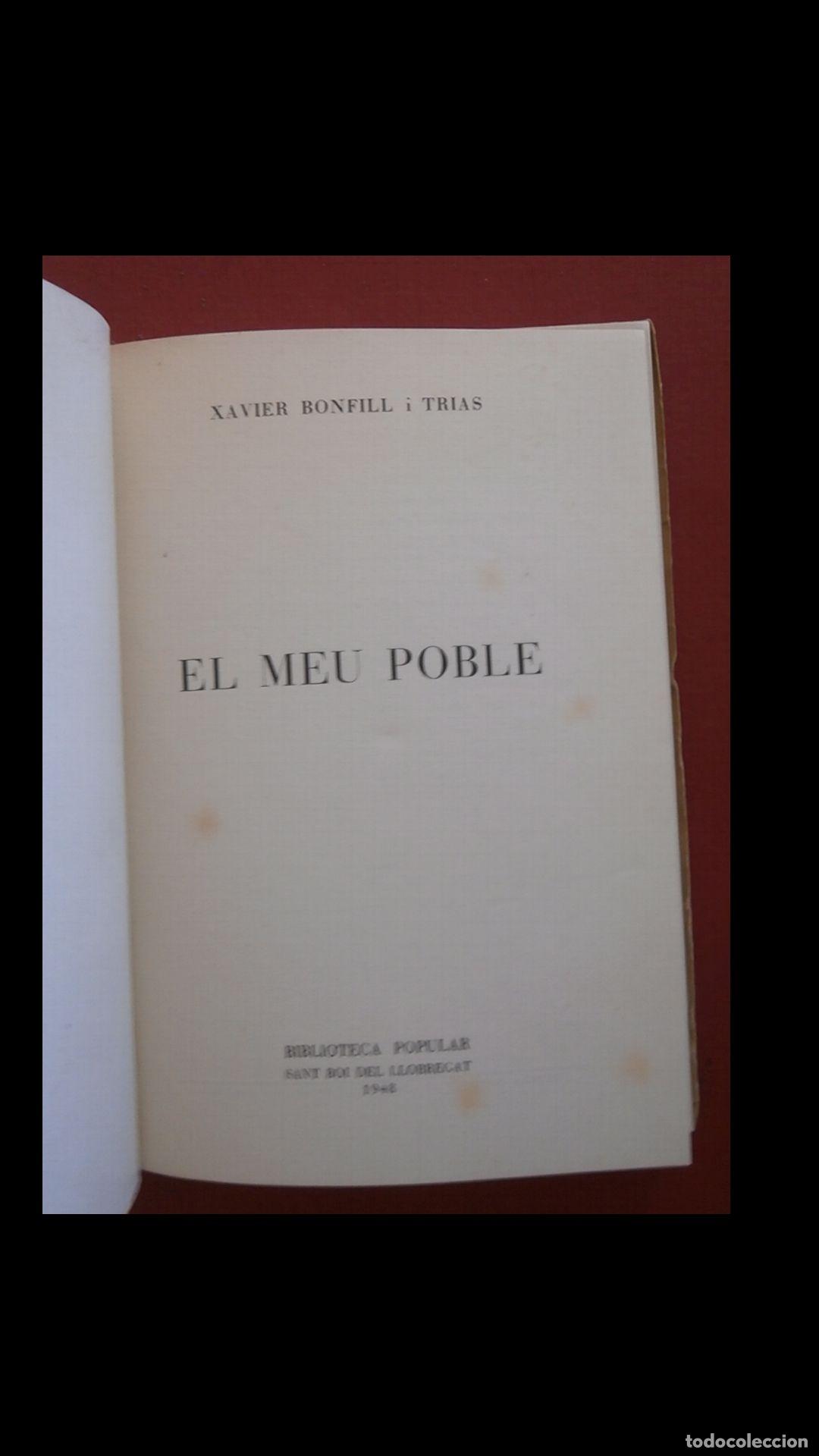 Libros de segunda mano: El Meu Poble. Xavier Bonfill i Trias - Foto 4