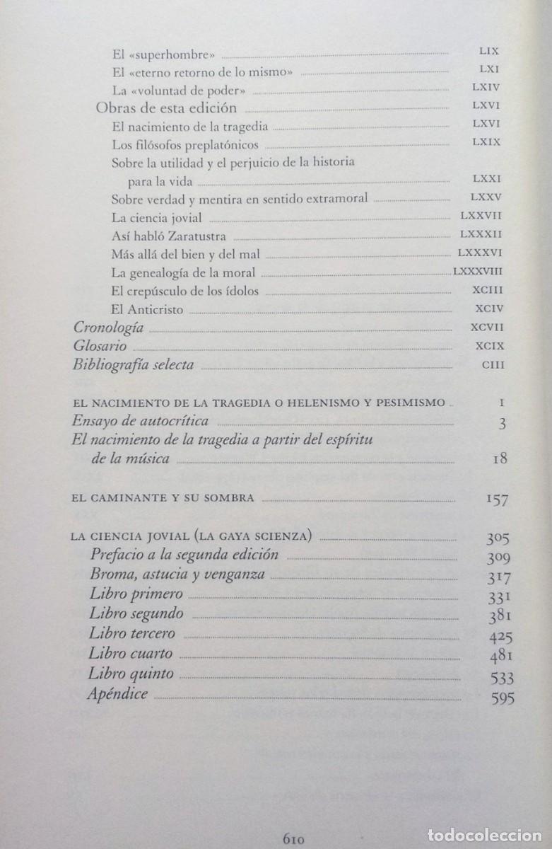 Libros de segunda mano: NIETZSCHE - I - ESTUDIO INTRODUCTORIO GERM&Aacute;N CANO - GREDOS 2018 - Foto 3