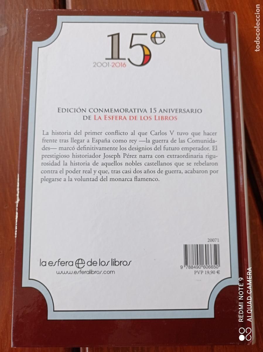 Libros de segunda mano: LOS COMUNEROS. JOSEPH P&Eacute;REZ. LA ESFERA DE LOS LIBROS. 286 PP. ILUSTRADO. - Foto 2