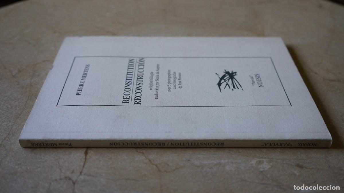 Libros de segunda mano: Pierre Mertens - Reconstitution / Reconstrucci&oacute;n - Foto 2