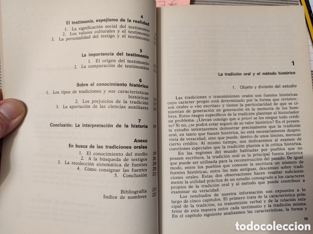 Libros de segunda mano: LA TRADICI&Oacute;N ORAL. Jan Vansina. 1966 - Foto 3