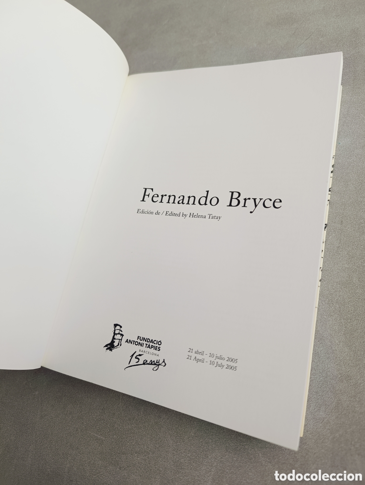 Libros de segunda mano: Fernando Bryce. Fundaci&oacute; Antonio T&agrave;pies. Helena Tatay. - Foto 4