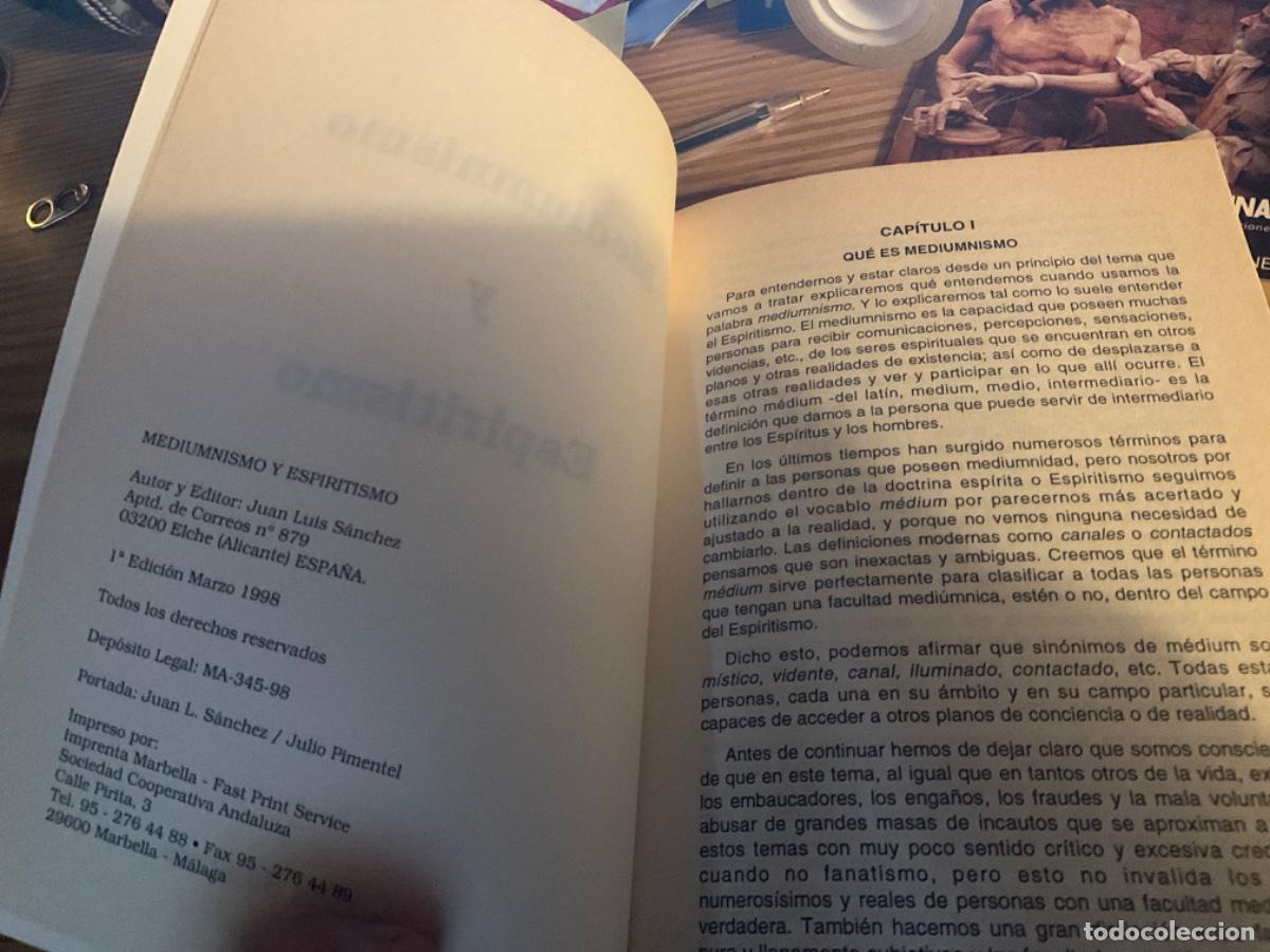 Libros de segunda mano: MEDIUMNISMO Y ESPIRITISMO - JUAN LUIS S&Aacute;NCHEZ - - Foto 2