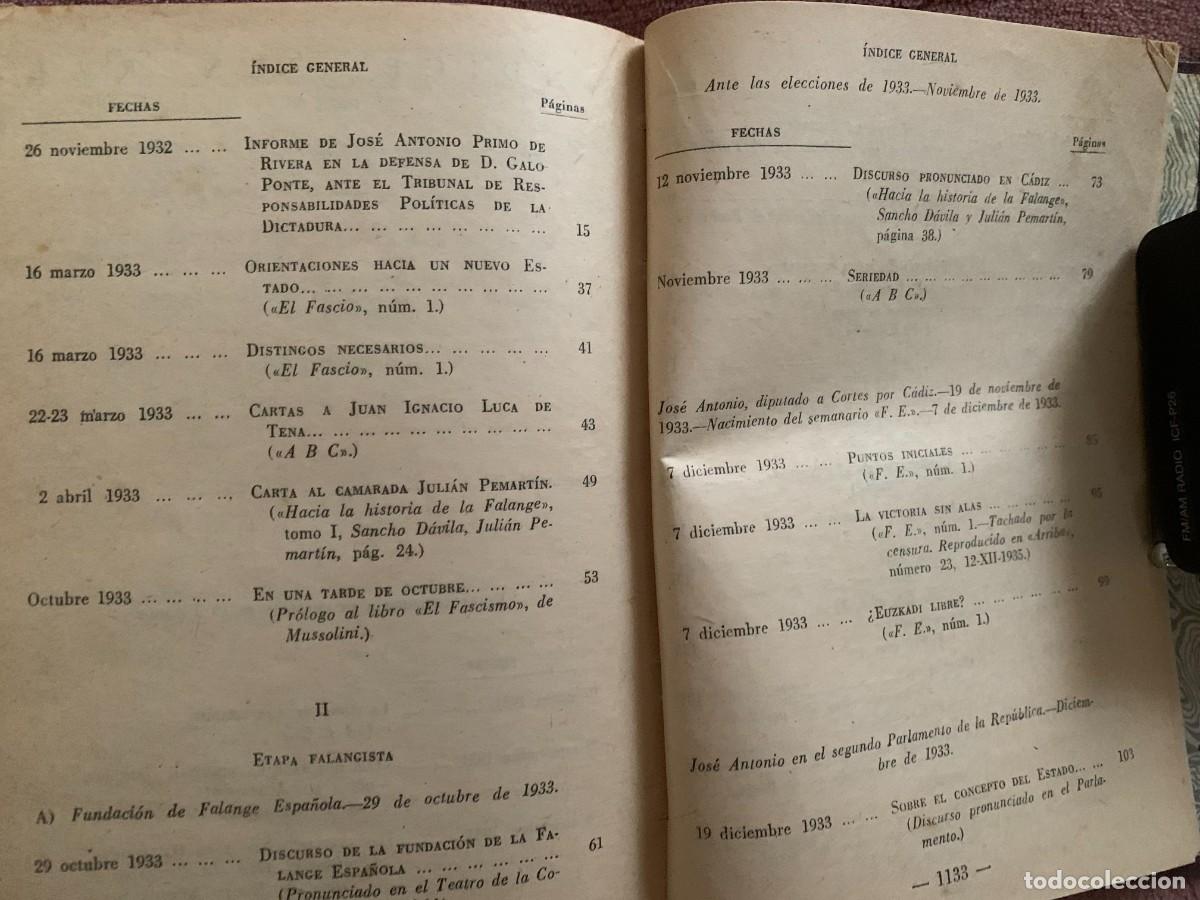 Libros de segunda mano: Jos&eacute; Antonio Primo de Rivera: Obras completas (1954) - Foto 4