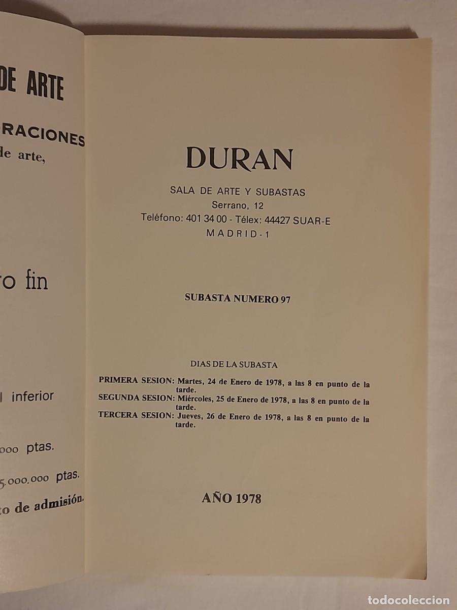 Libros de segunda mano: DURAN. SALA DE ARTE Y SUBASTAS. - Foto 7