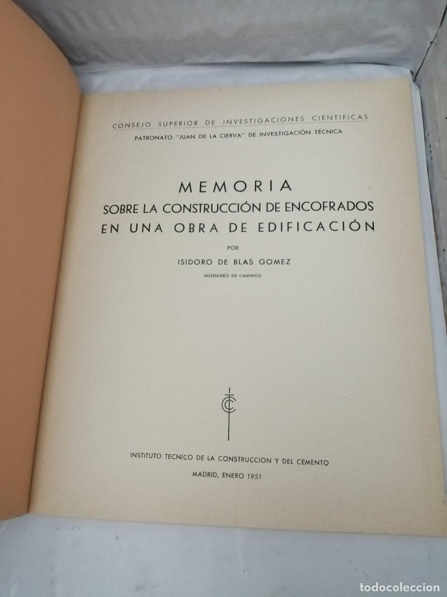 Libros de segunda mano: Memoria sobre la construcci&oacute;n de encofrados en una obra de edificaci&oacute;n - Foto 3