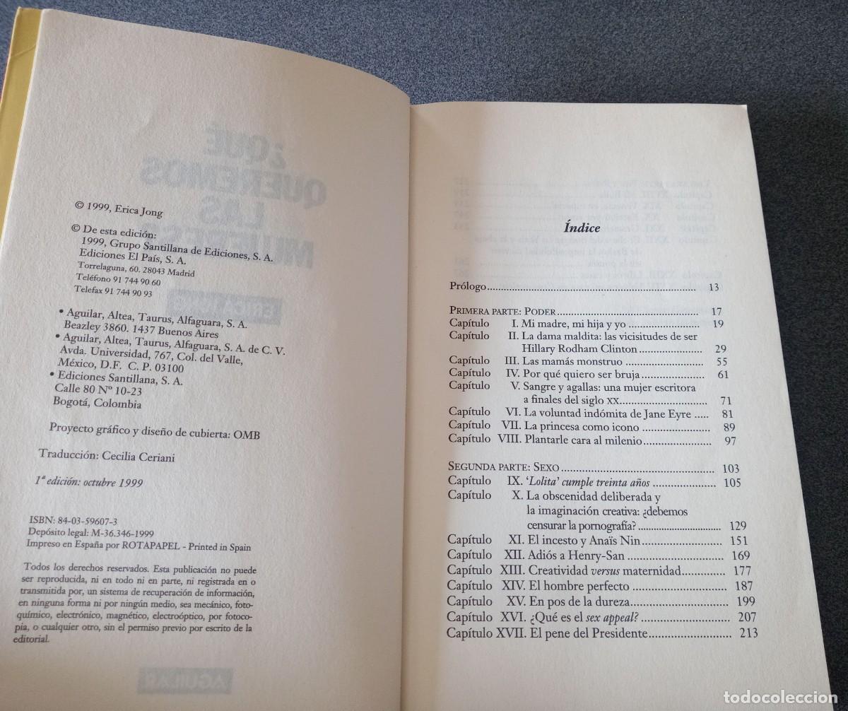 Libros de segunda mano: Que Queremos Las Mujeres Erica Jong - Foto 5