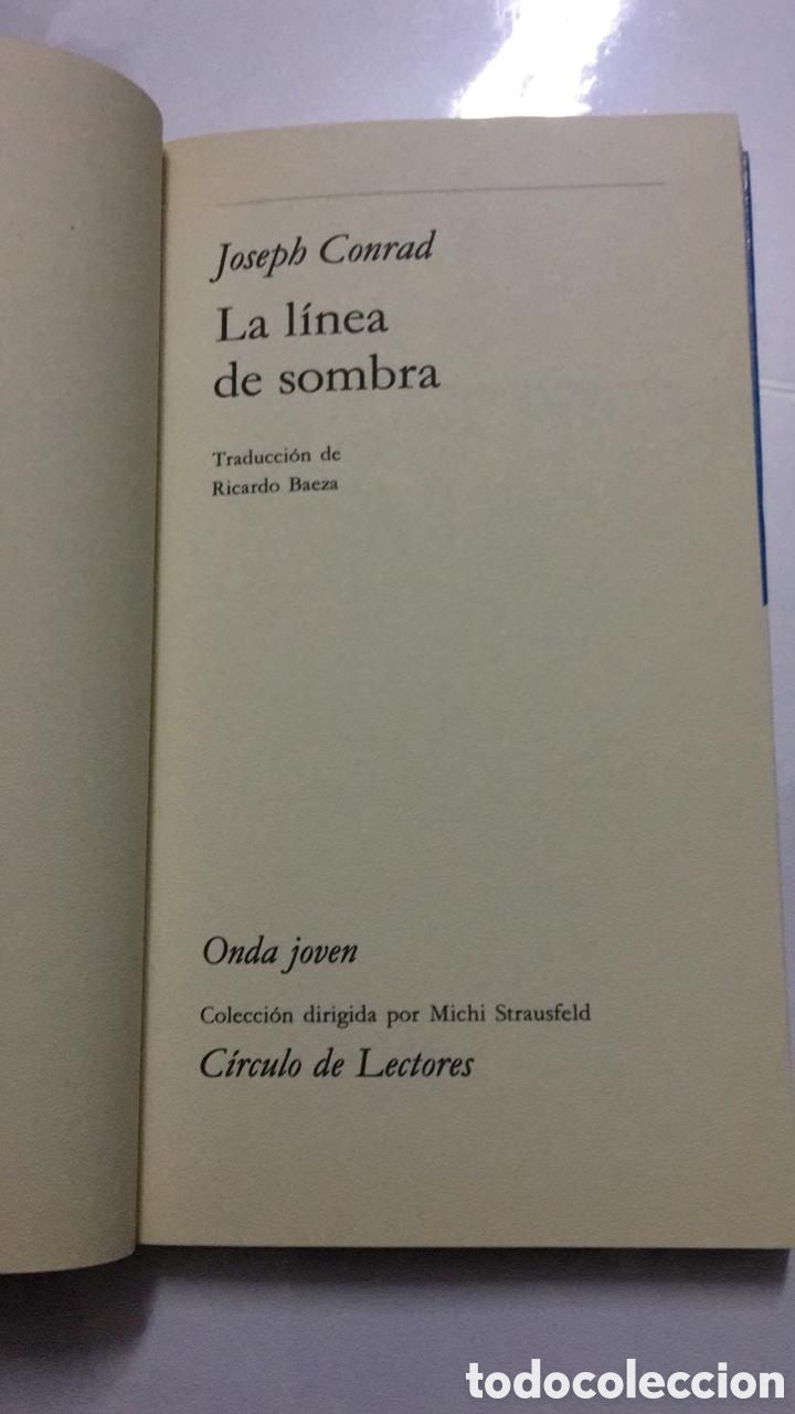 Libros de segunda mano: Josep Conrad La linea de sombra - Foto 2