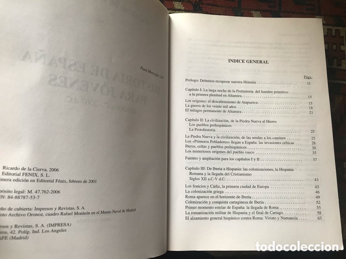 Libros de segunda mano: Historia de Espa&ntilde;a para j&oacute;venes. Ricardo de la Cierva - Foto 5