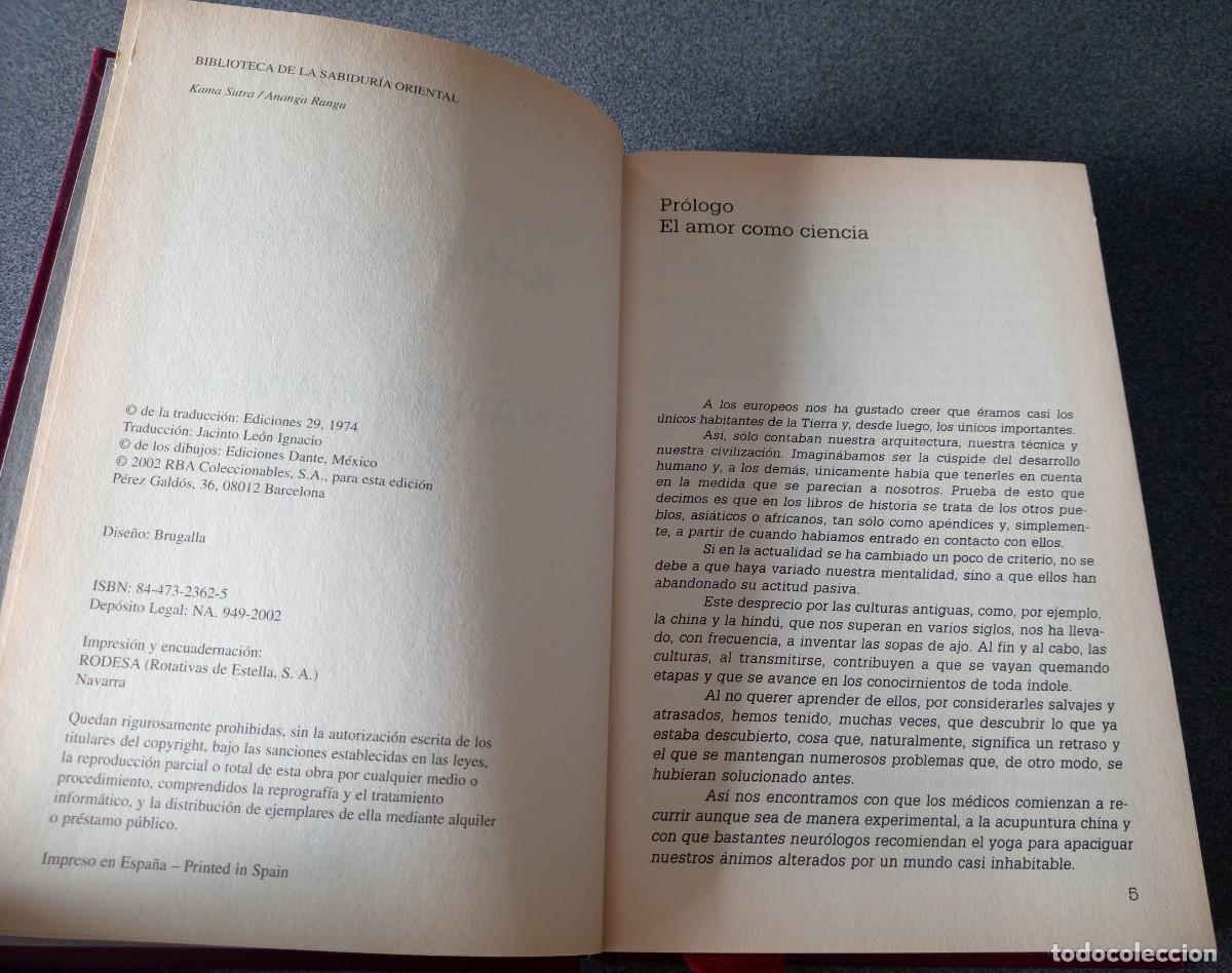 Libros de segunda mano: Kama Sutra Ananga Ranga Mallanaga Vatsy&aacute;y&aacute;na - Foto 5