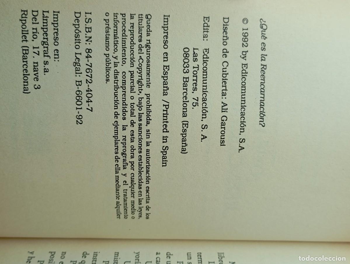 Libros de segunda mano: QUE ES LA REENCARNACION , MICHEL T.ARDAN - Foto 7