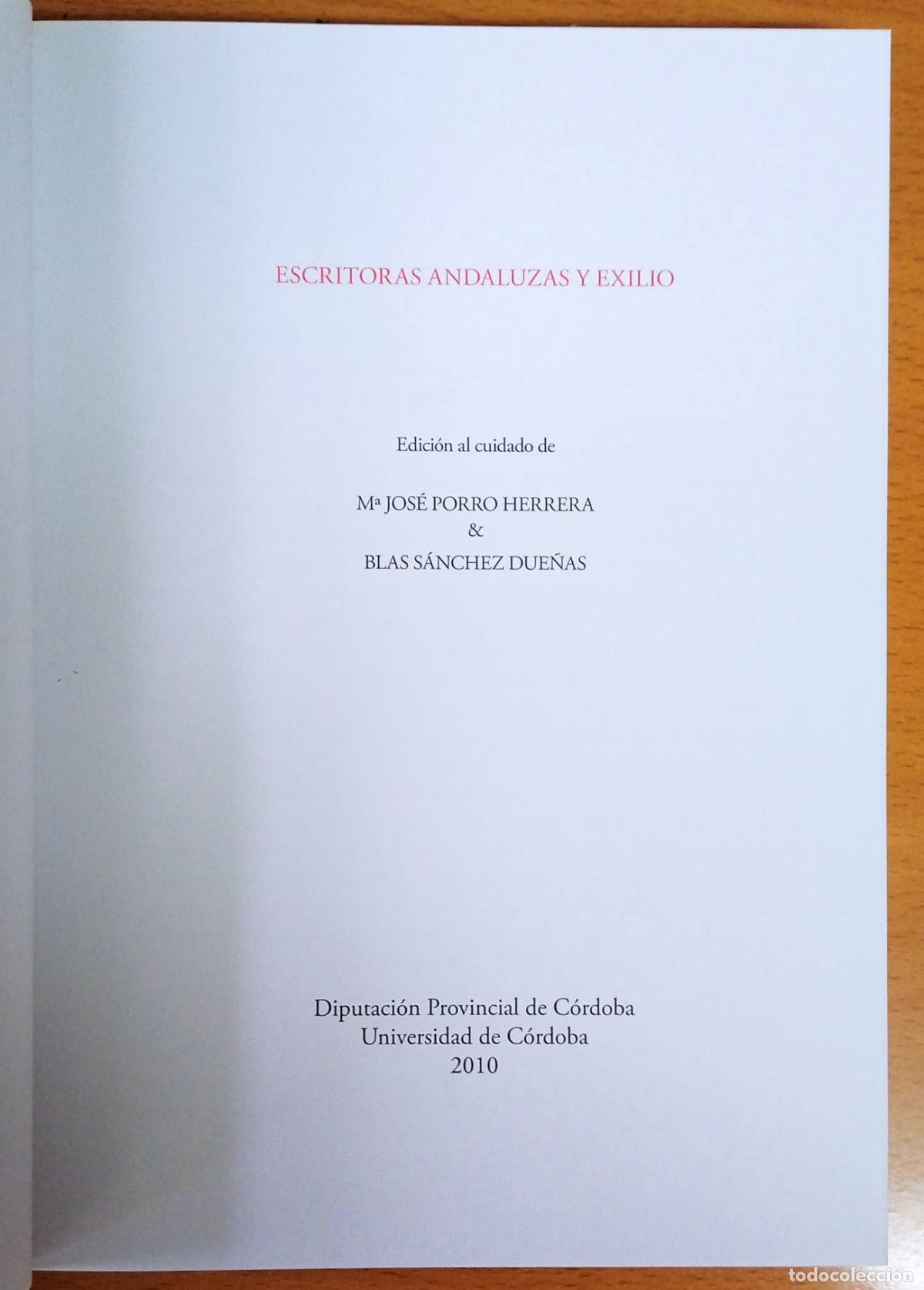 Libros de segunda mano: ESCRITORAS ESPA&Ntilde;OLAS Y EXILIO - Foto 4