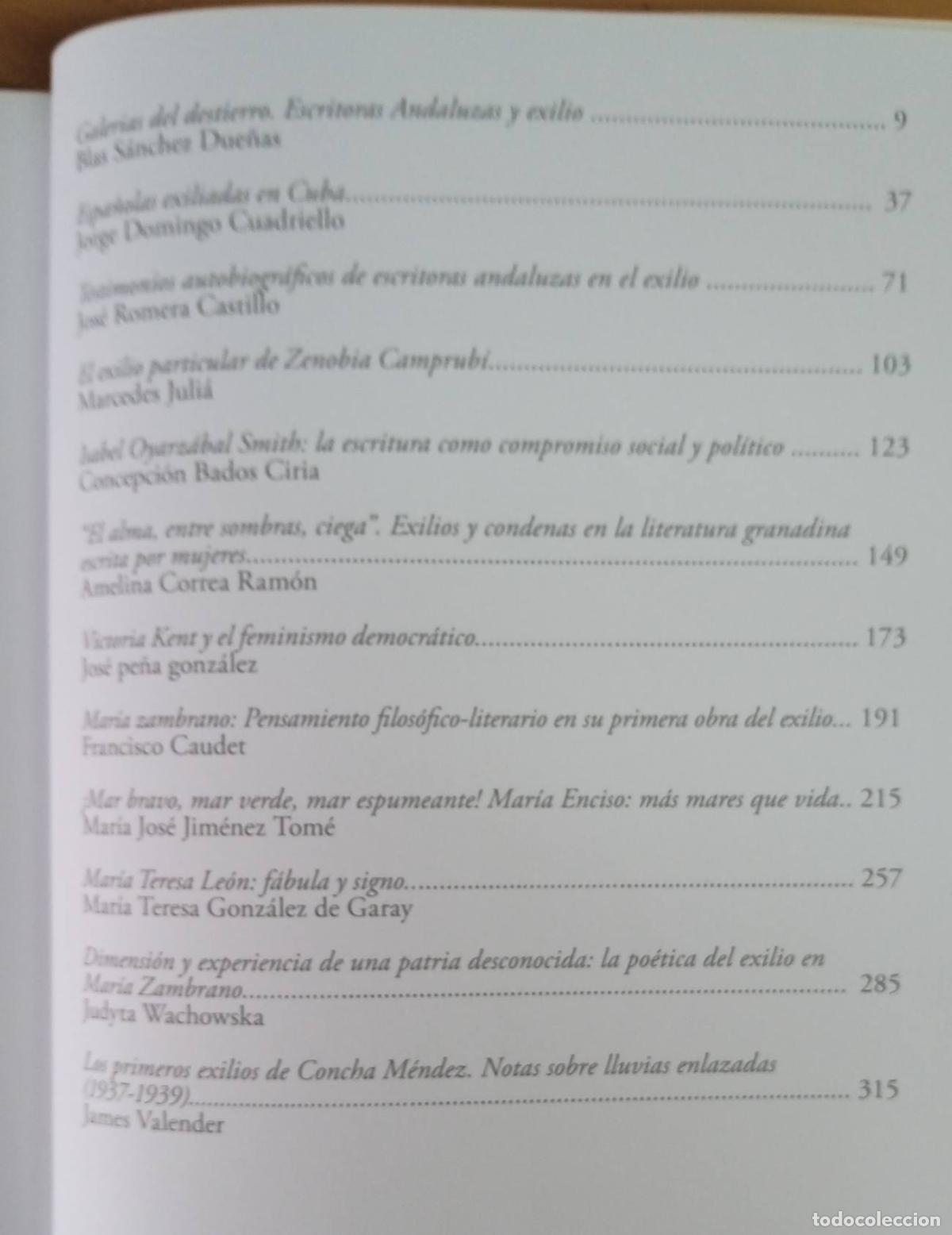 Libros de segunda mano: ESCRITORAS ESPA&Ntilde;OLAS Y EXILIO - Foto 6