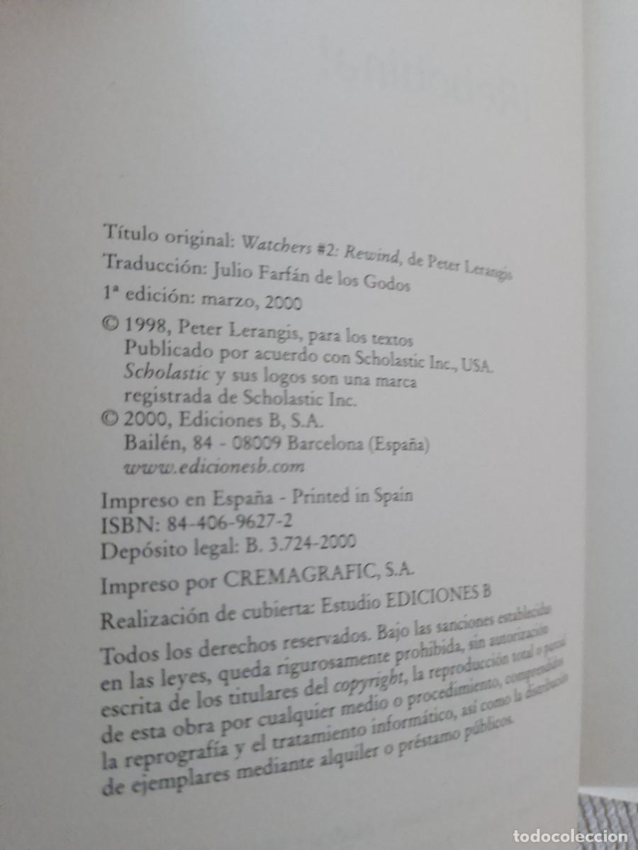 Libros de segunda mano: VIGILANTES,DE P&Eacute;TER LERANGIS - Foto 4