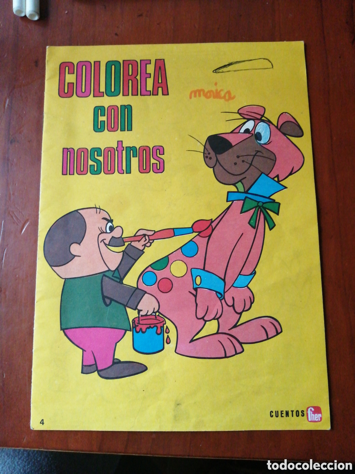 Libros de segunda mano: LIBRO COLOREAR 1972 CUENTOS FHER EDITORIAL FHER