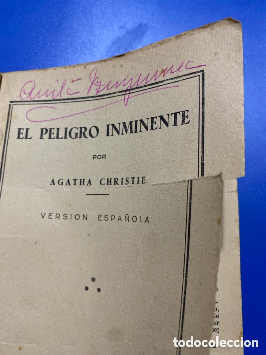 Libros de segunda mano: &Aacute;gatha Christie, el peligro inminente - Foto 3