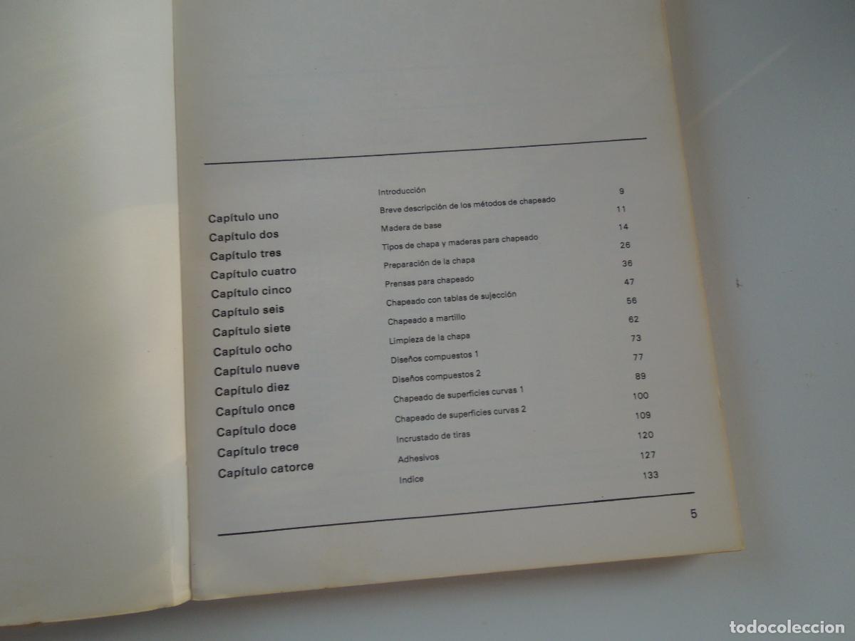 Libros de segunda mano: PR&Aacute;CTICA DEL CHAPEADO DE LA MADERA - CHARLES H. HAYWARD - EDICIONES CEAC 1978. - Foto 3