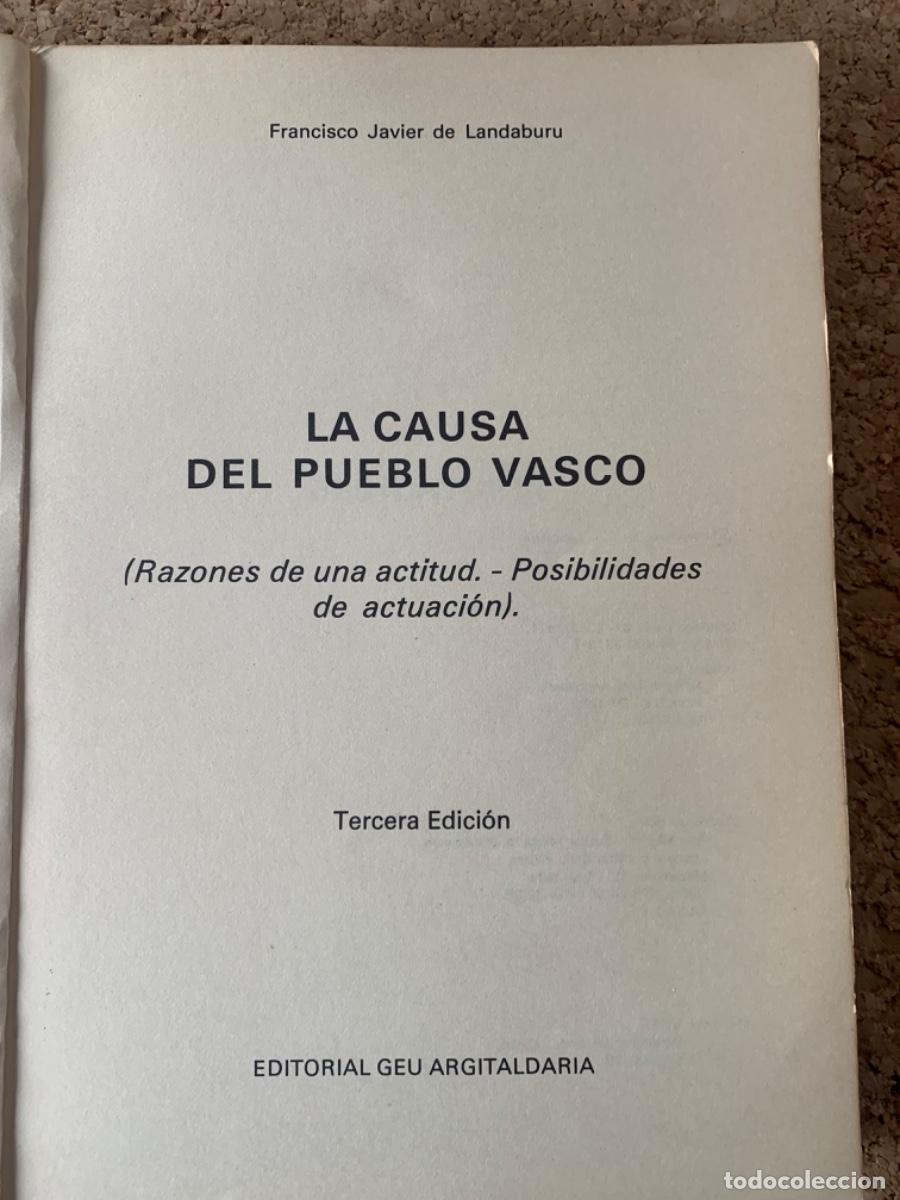 Libros de segunda mano: La causa del Pueblo Vasco ( Bols 36) - Foto 2
