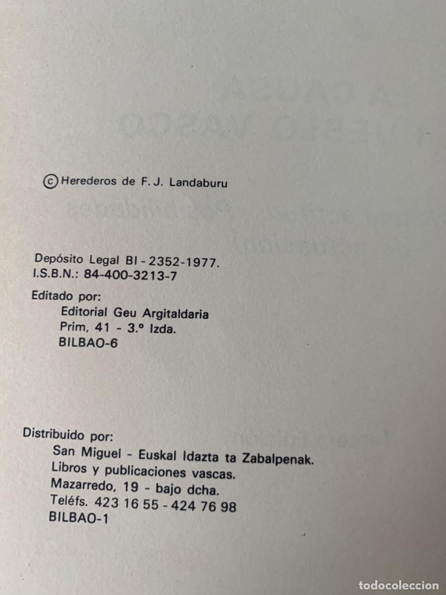 Libros de segunda mano: La causa del Pueblo Vasco ( Bols 36) - Foto 3