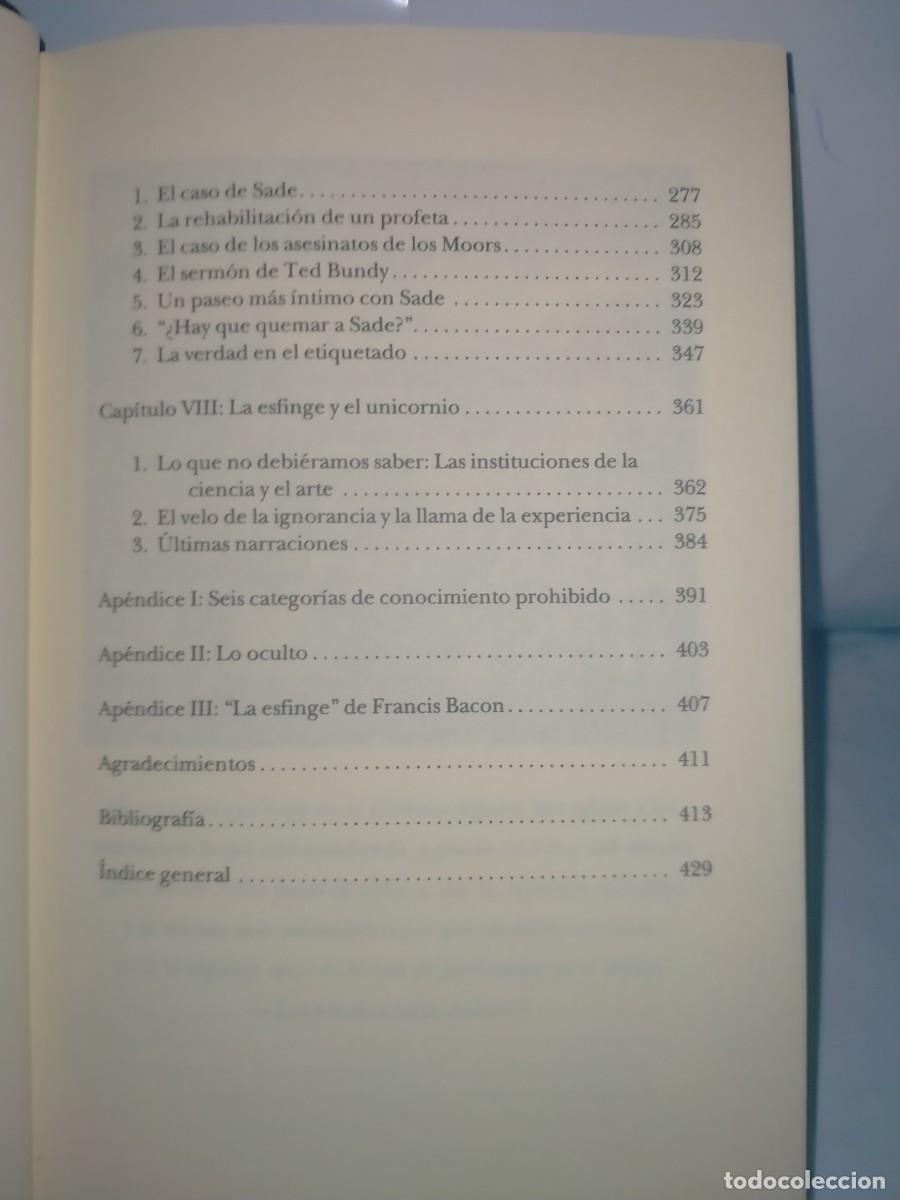 Libros de segunda mano: ROGER SHATTUCK. CONOCIMIENTO PROHIBIDO .TAURUS - Foto 4