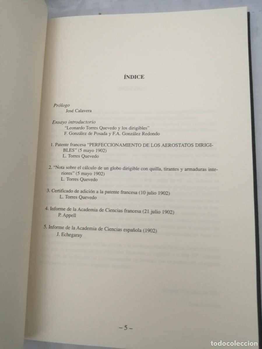 Libros de segunda mano: Leonardo Torres Quevedo y los globos dirigibles (Edici&oacute;n numerada de 1300 ejemplares) - Foto 5