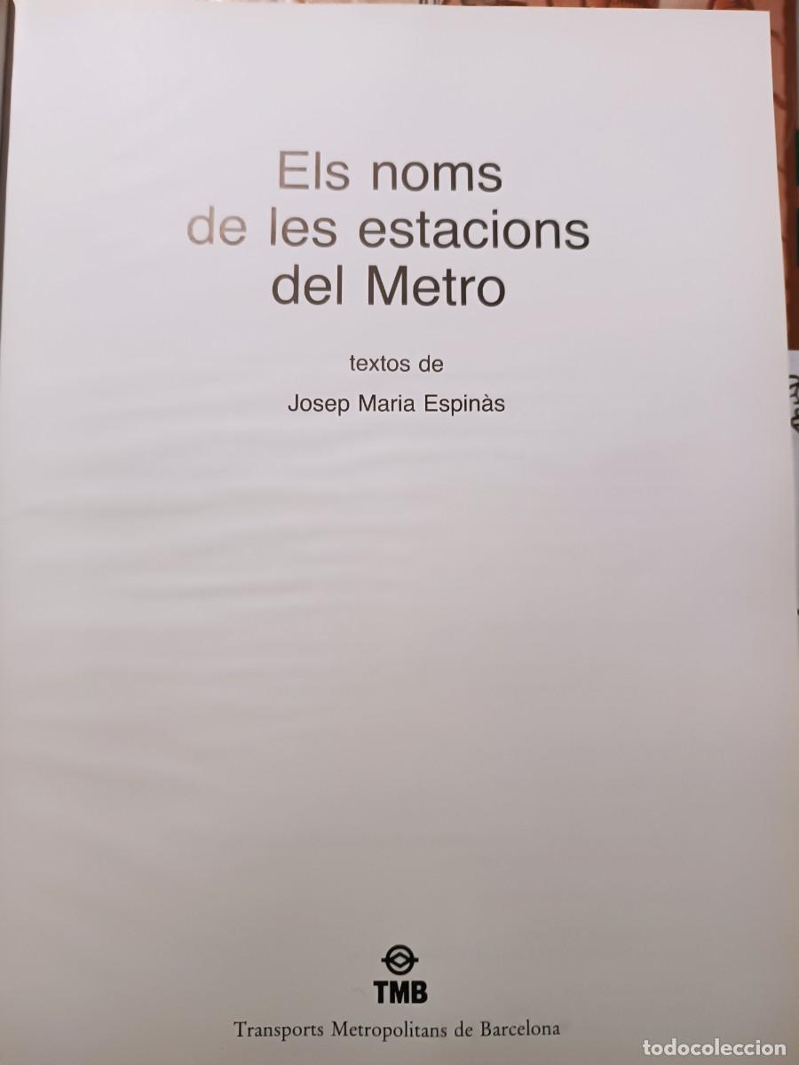 Libros de segunda mano: Els Noms de les estacions del Metro - Foto 2