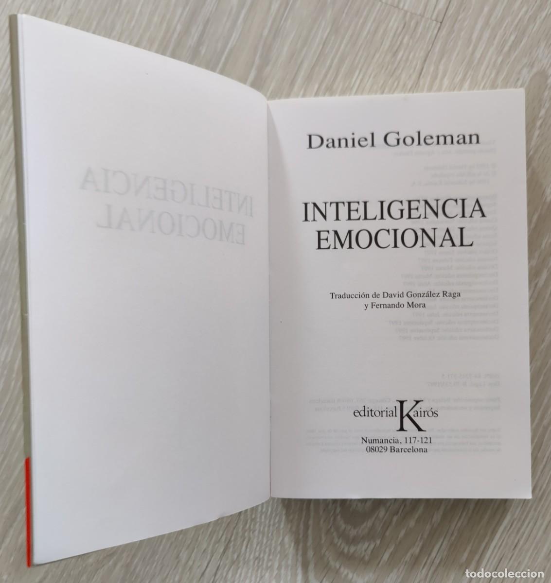 Libros de segunda mano: Libro. Inteligencia Emocional. De Daniel Goleman. Editorial Kairos. A&ntilde;o 1997. - Foto 2