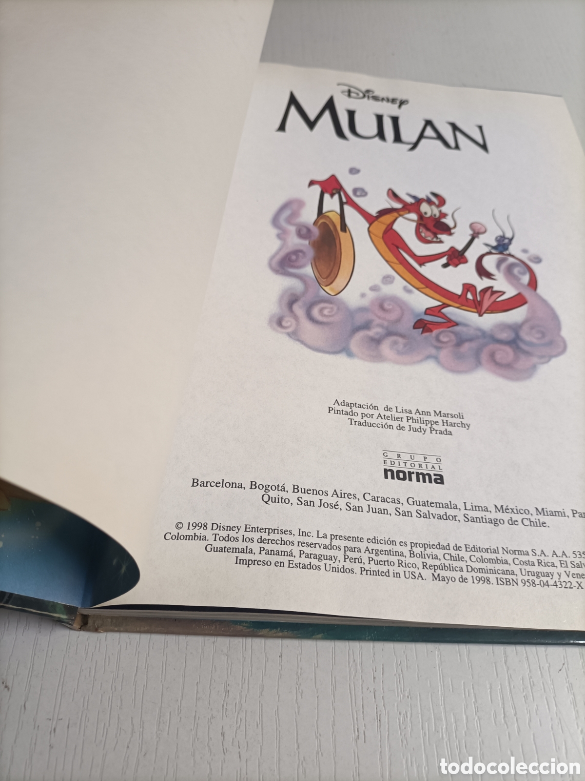 Libros de segunda mano: Mulan. Disney. Editorial Norma 1998 - Foto 6