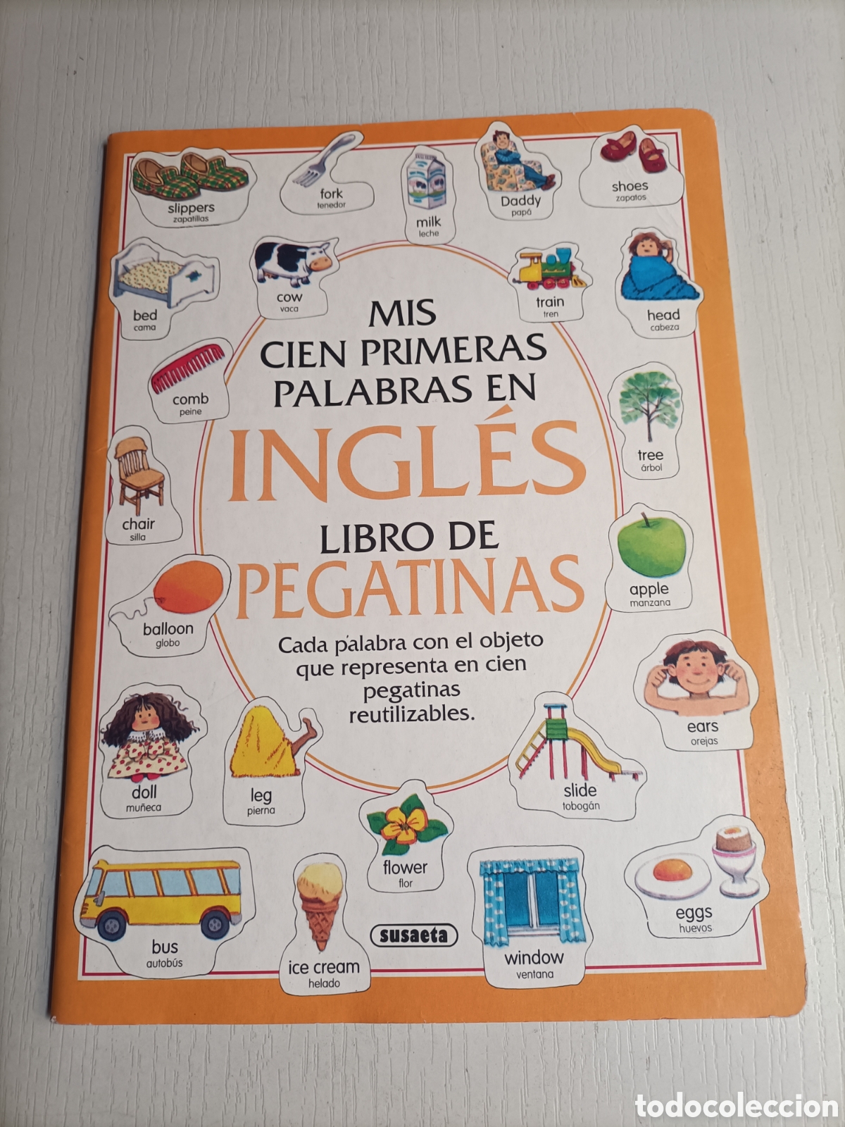 Libros de segunda mano: Mis cien primeras palabras en ingl&eacute;s. Libro de pegatinas - Foto 2