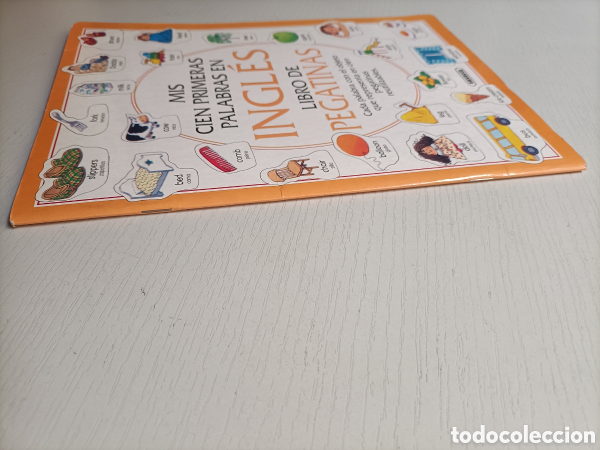 Libros de segunda mano: Mis cien primeras palabras en ingl&eacute;s. Libro de pegatinas - Foto 4
