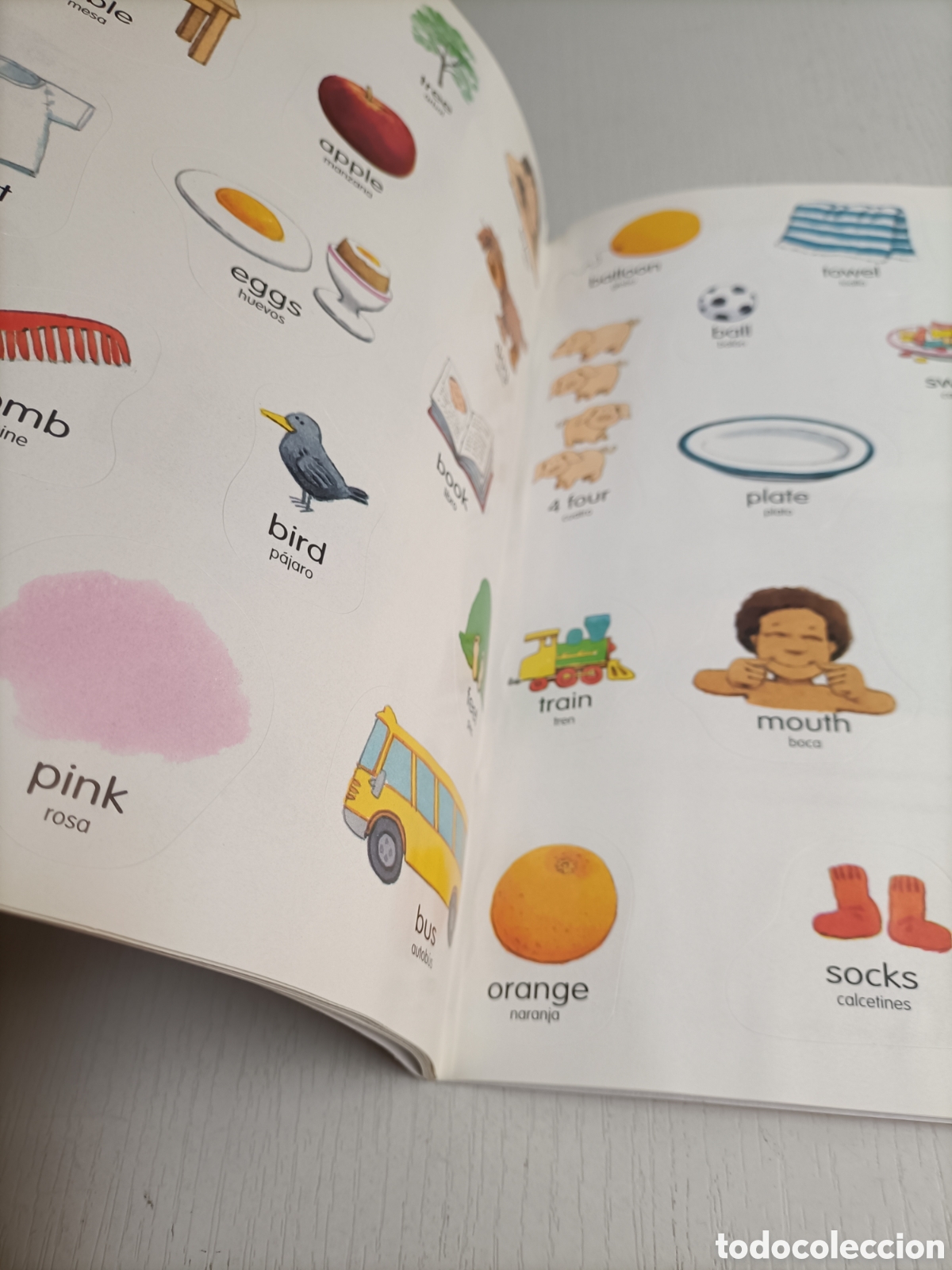 Libros de segunda mano: Mis cien primeras palabras en ingl&eacute;s. Libro de pegatinas - Foto 5