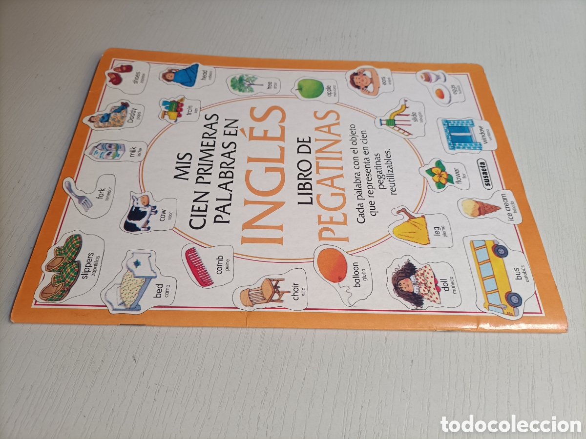 Libros de segunda mano: Mis cien primeras palabras en ingl&eacute;s. Libro de pegatinas - Foto 1
