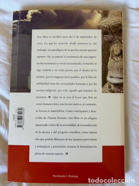 Libros de segunda mano: A&uacute;n no somos humanos -Eudald Carbonell y Robert Sala- - Foto 2