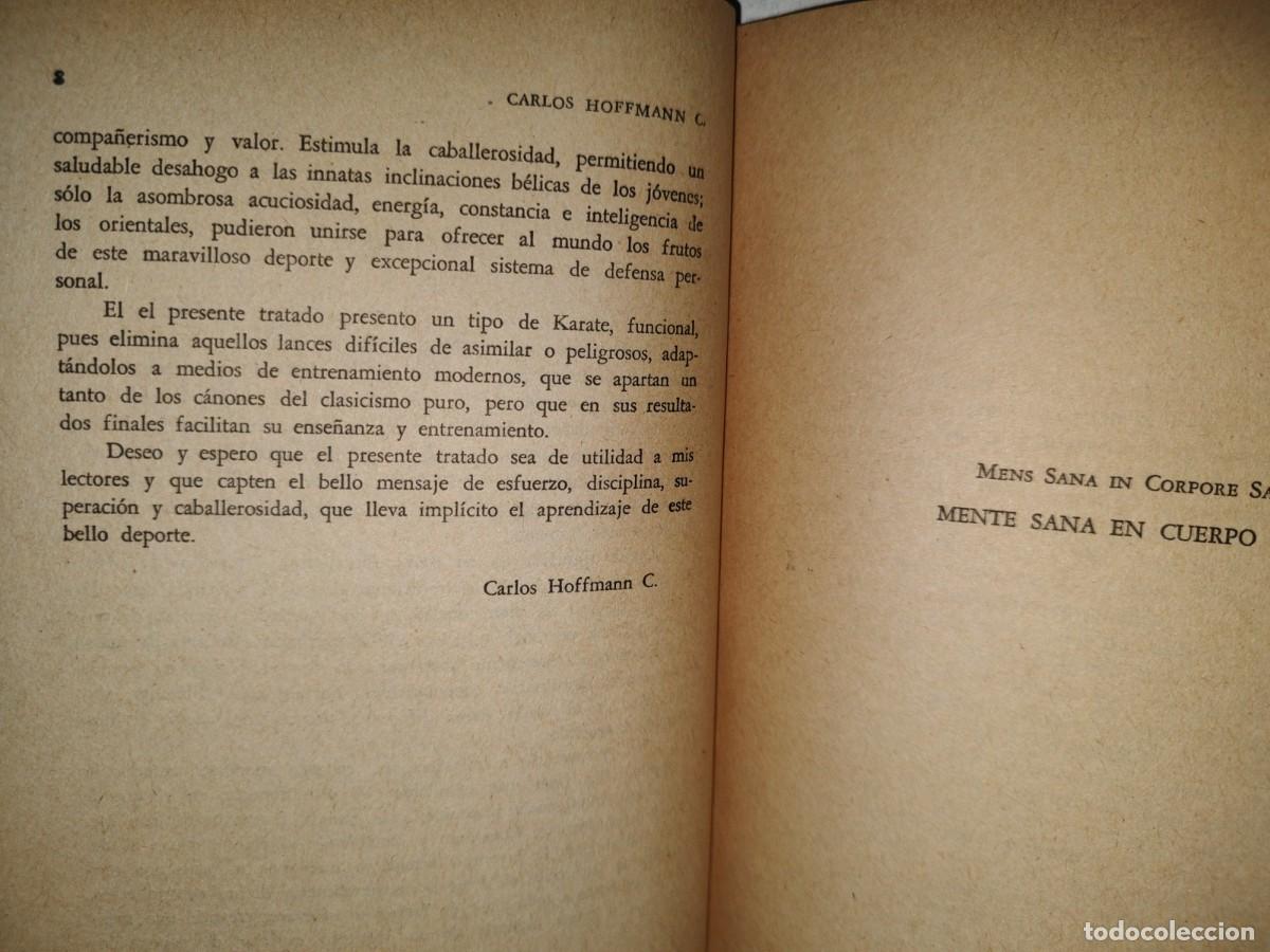 Libros de segunda mano: 115- KARATE Y AUTODEFENSA - CARLOS HOFFMANN C. - EDITORIAL AZOR MARCONI - 1967 - Foto 7
