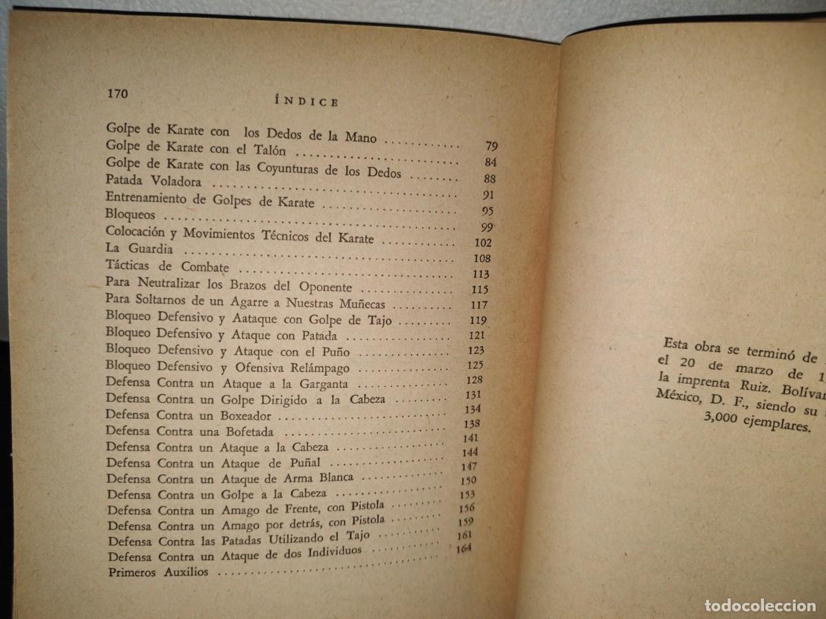 Libros de segunda mano: 115- KARATE Y AUTODEFENSA - CARLOS HOFFMANN C. - EDITORIAL AZOR MARCONI - 1967 - Foto 9