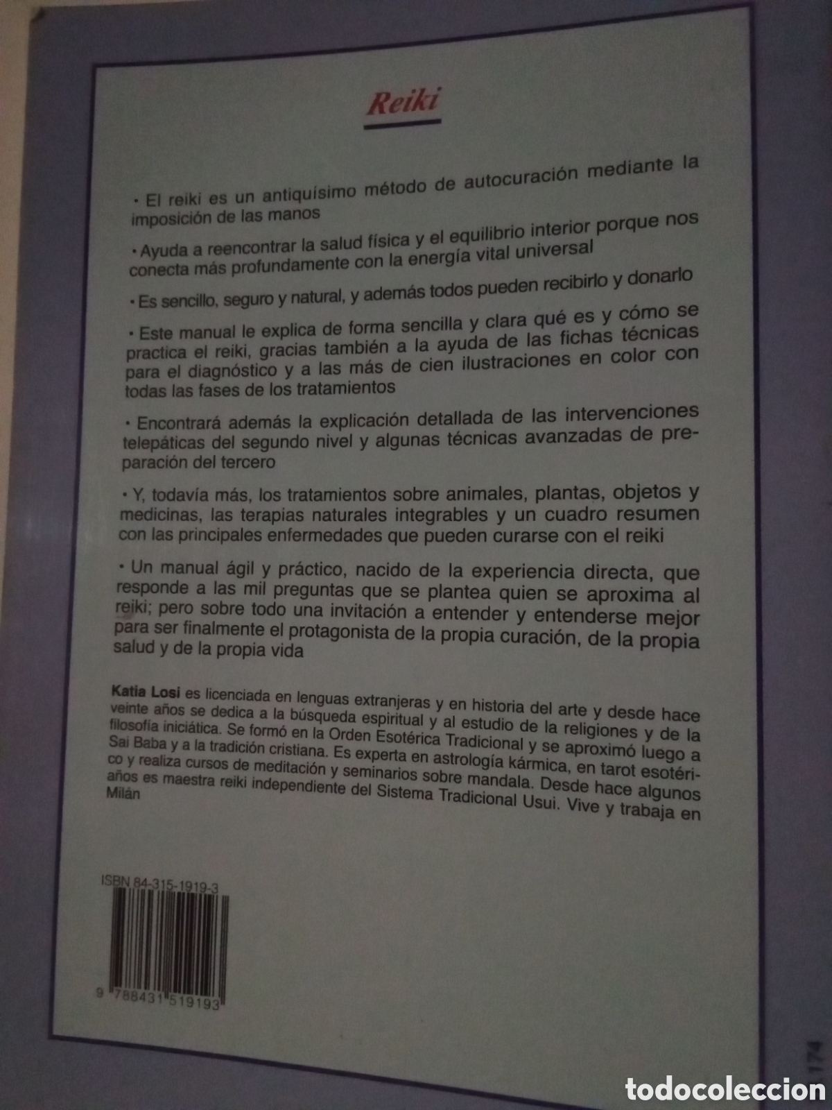 Libros de segunda mano: REIKI - KATIA LOSI - libro - Foto 2