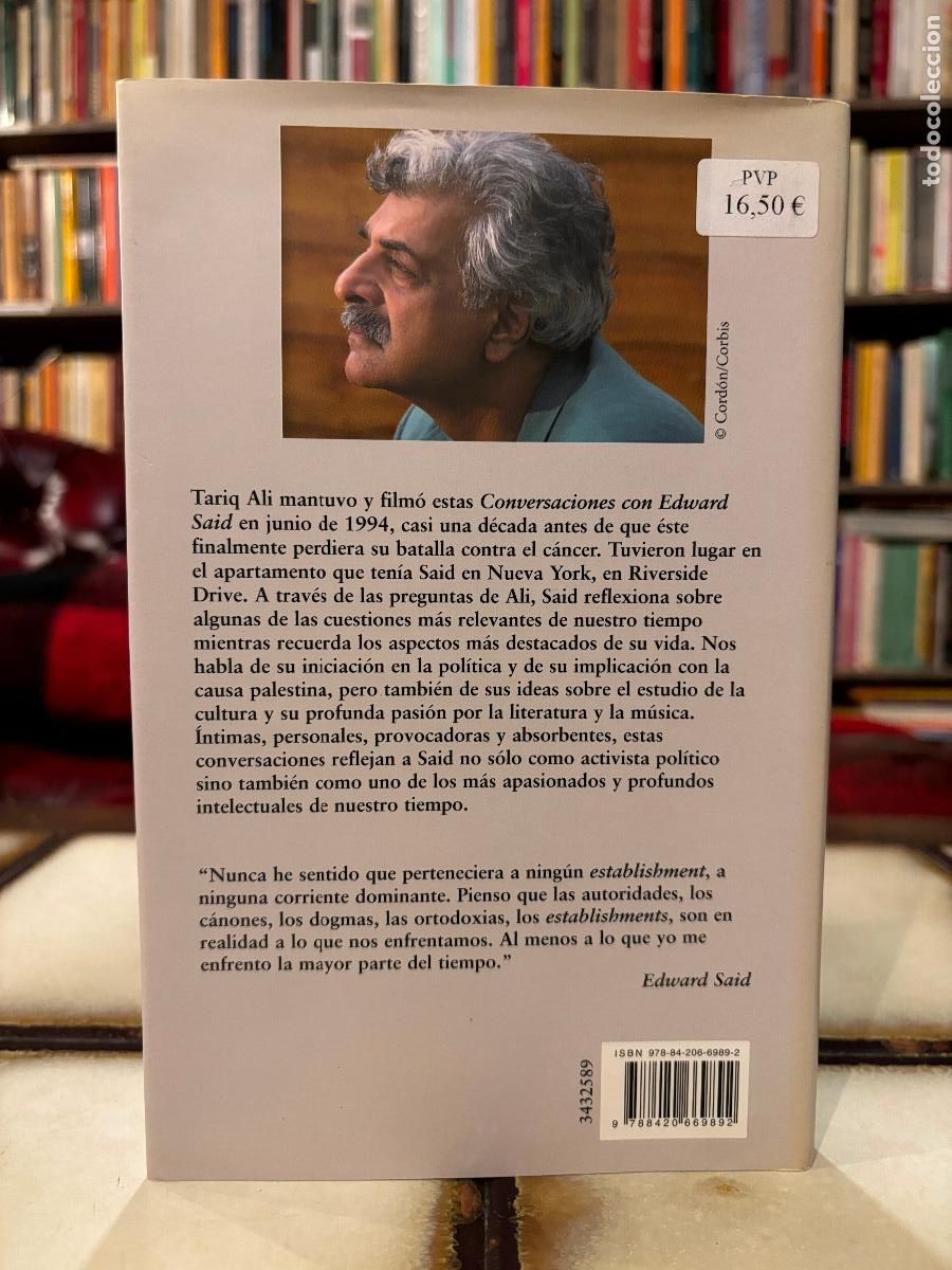 Libros de segunda mano: Conversaciones con Edward Said. Tariq Ali. Alianza - Foto 2