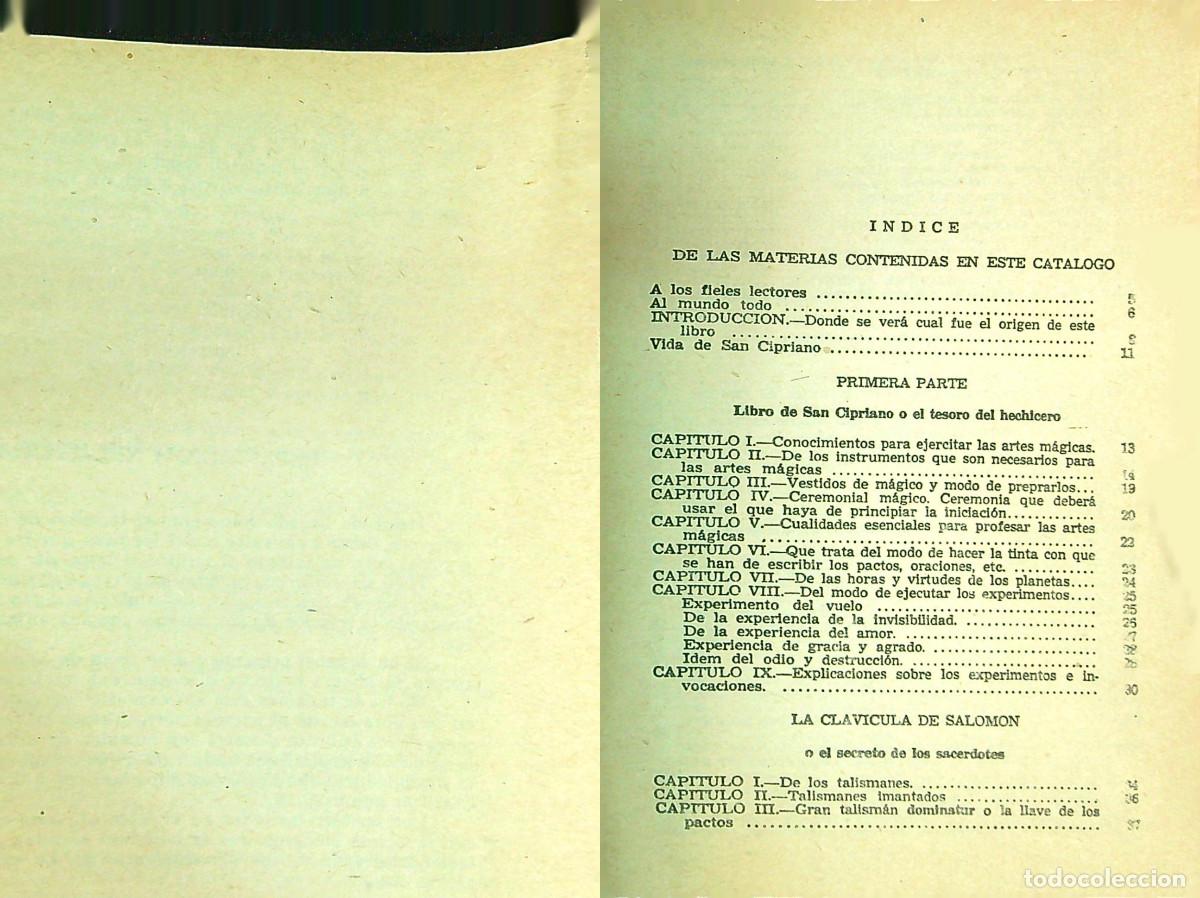 Libros de segunda mano: EL LIBRO DE SN CIPRIANO TESORO DEL HECHICERO - M&Eacute;XICO - Foto 2