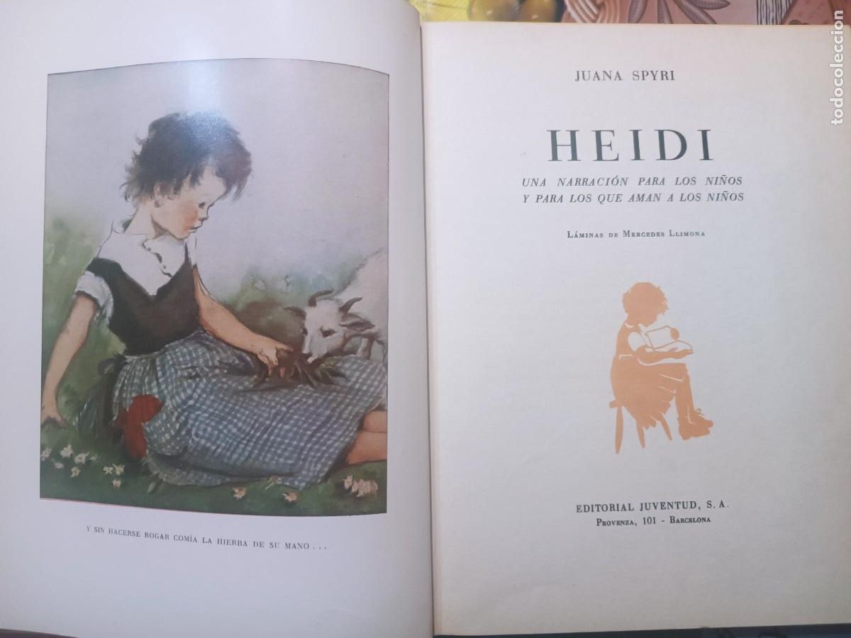 Libros de segunda mano: Heidi, Juana Spyri, editorial Juventud. - Foto 2