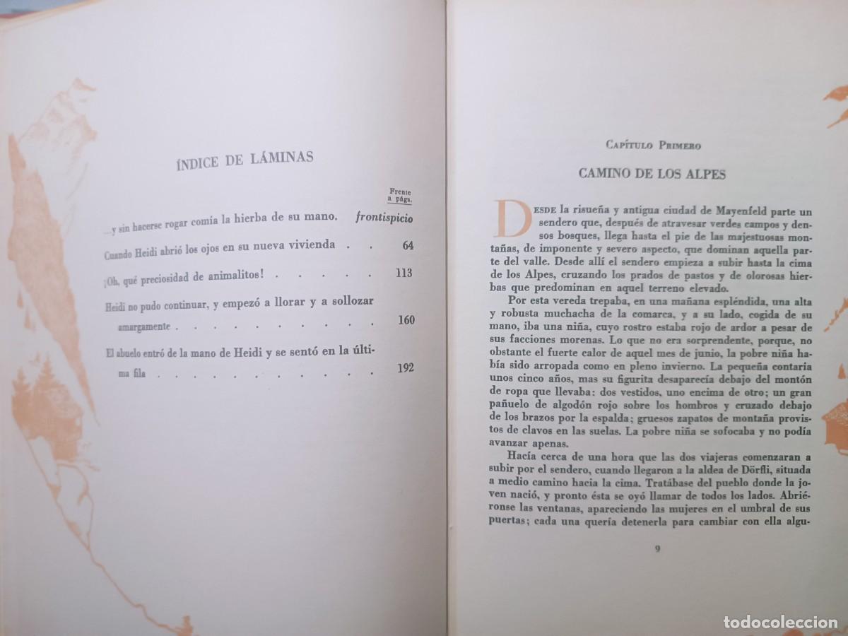 Libros de segunda mano: Heidi, Juana Spyri, editorial Juventud. - Foto 4