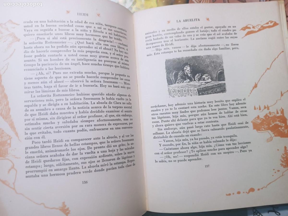Libros de segunda mano: Heidi, Juana Spyri, editorial Juventud. - Foto 7