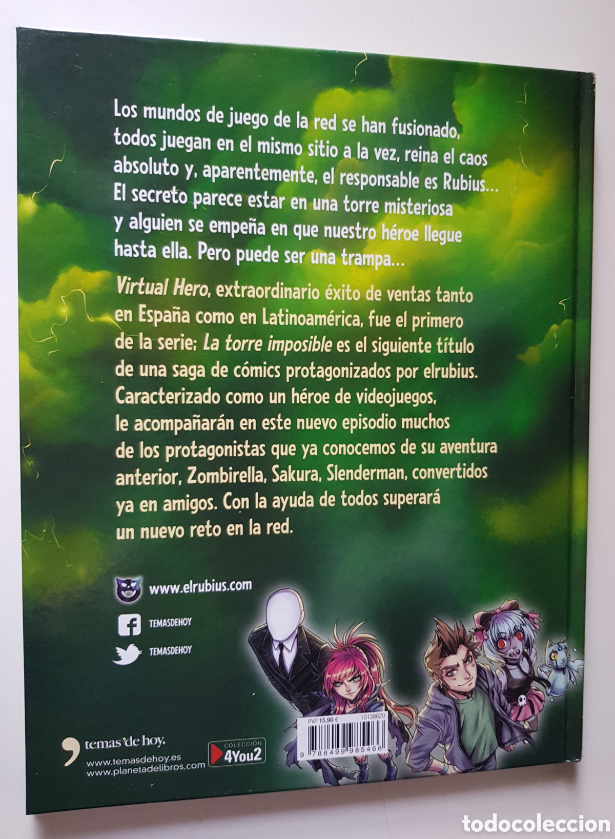Libros de segunda mano: Virtual h&eacute;roe II,la torre imposible. El Rubius,editorial planeta, S.A.,2016. 1.&ordf; edici&oacute;n - Foto 3