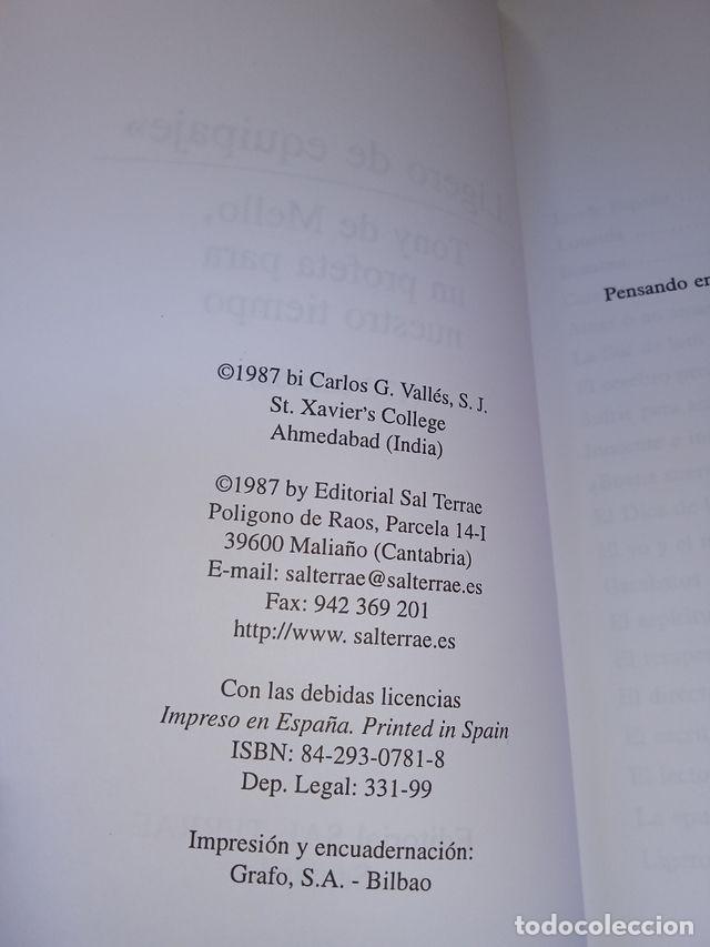 Libros de segunda mano: Ligero de equipaje,Tony de Mello - Foto 3