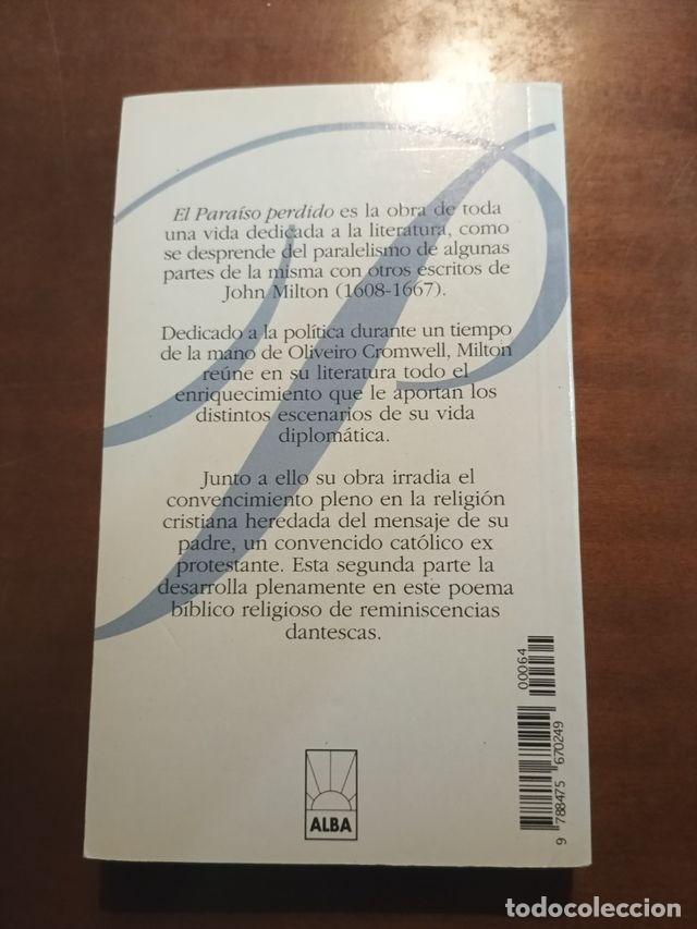 Libros de segunda mano: El para&iacute;so perdido John Milton editorial Alba - Foto 2