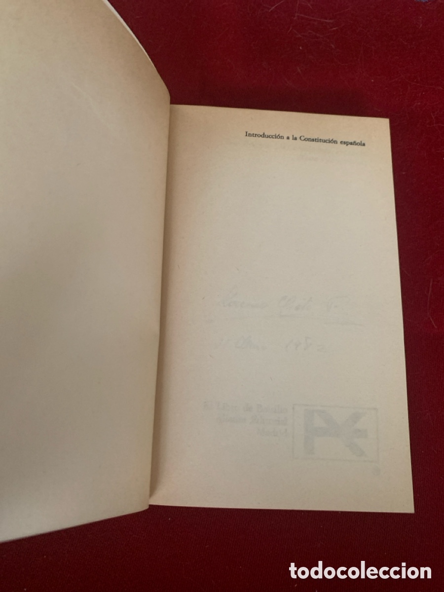 Libros de segunda mano: Introducci&oacute;n a la Constituci&oacute;n Espa&ntilde;ola (Texto y Comentarios). Ram&oacute;n Tamames. - Foto 5