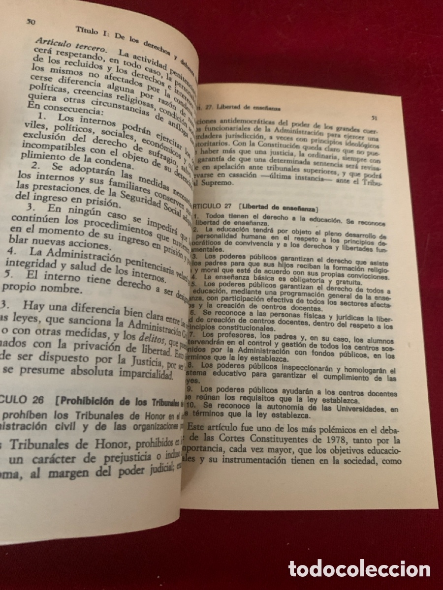 Libros de segunda mano: Introducci&oacute;n a la Constituci&oacute;n Espa&ntilde;ola (Texto y Comentarios). Ram&oacute;n Tamames. - Foto 14
