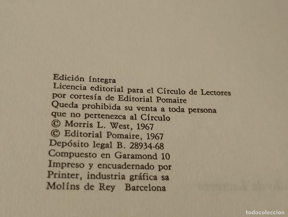 Libros de segunda mano: LA TORRE DE BABEL. MORRIS WEST. CIRCULO DE LECTORES - Foto 6