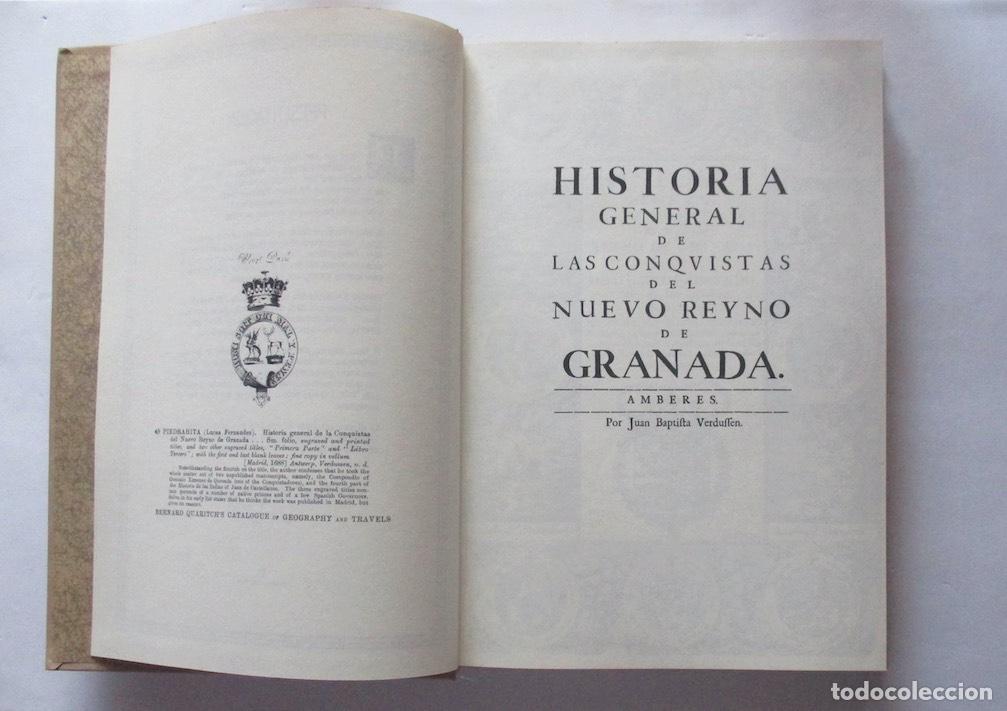 Libros de segunda mano: HISTORIA GENERAL DE LAS CONQUISTAS DEL NUEVO REYNO DE GRANADA - 2 TOMOS - Foto 3