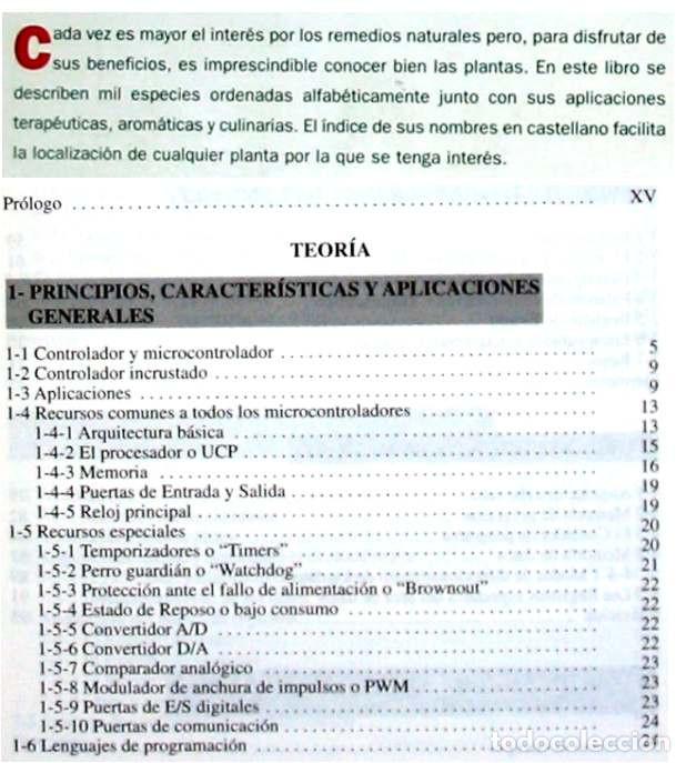 Libros de segunda mano: MICROCONTROLADORES PIC / LA SOLUCI&Oacute;N EN UN CHIP - E. MART&Iacute;N CUENCA 2001 - VER INDICE - Foto 3